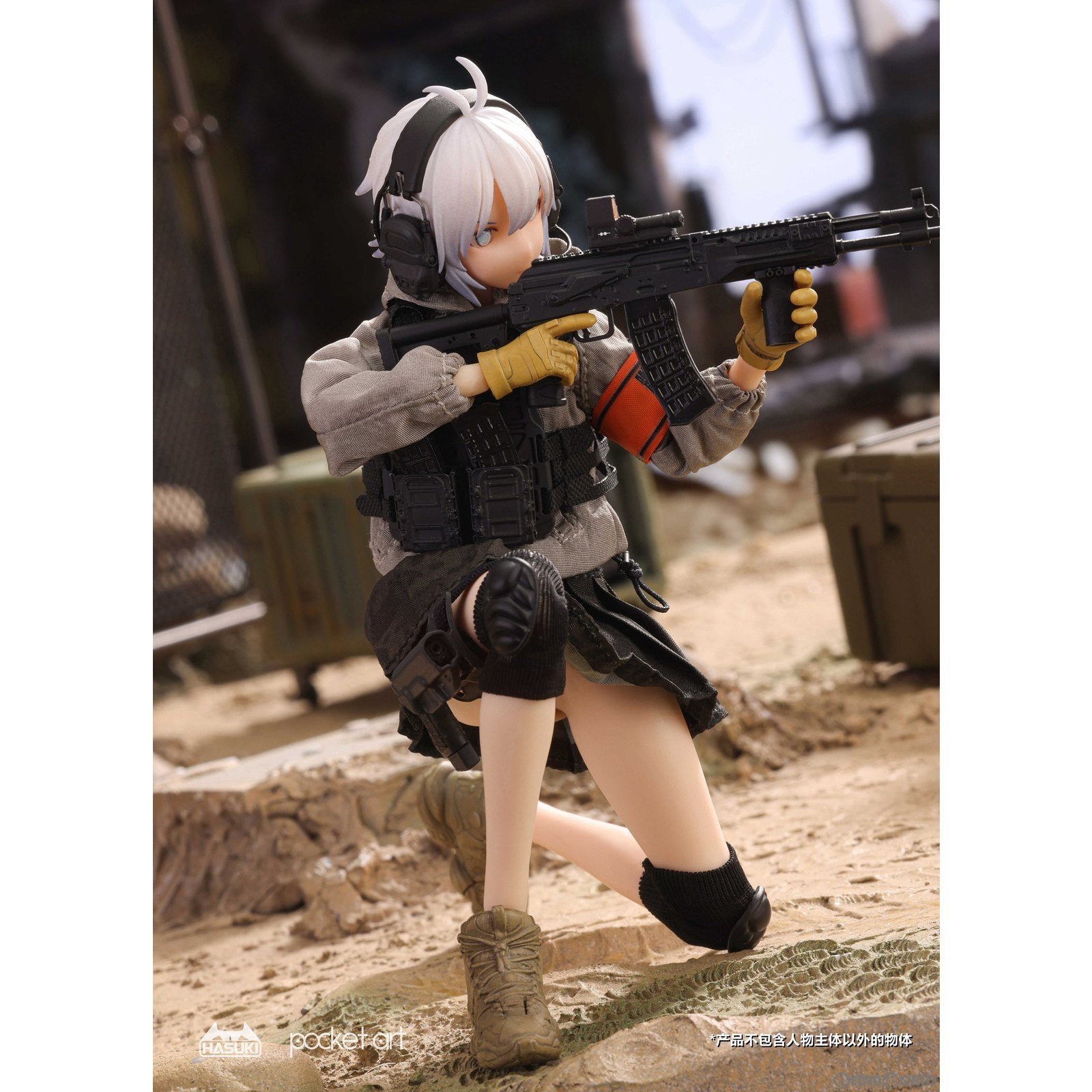 【新品即納】[FIG] POCKET ART SERIES PA003 波部サーシャ(はべさーしゃ) 1/12 完成品 可動フィギュア HASUKI(ハスキ) (20230930)