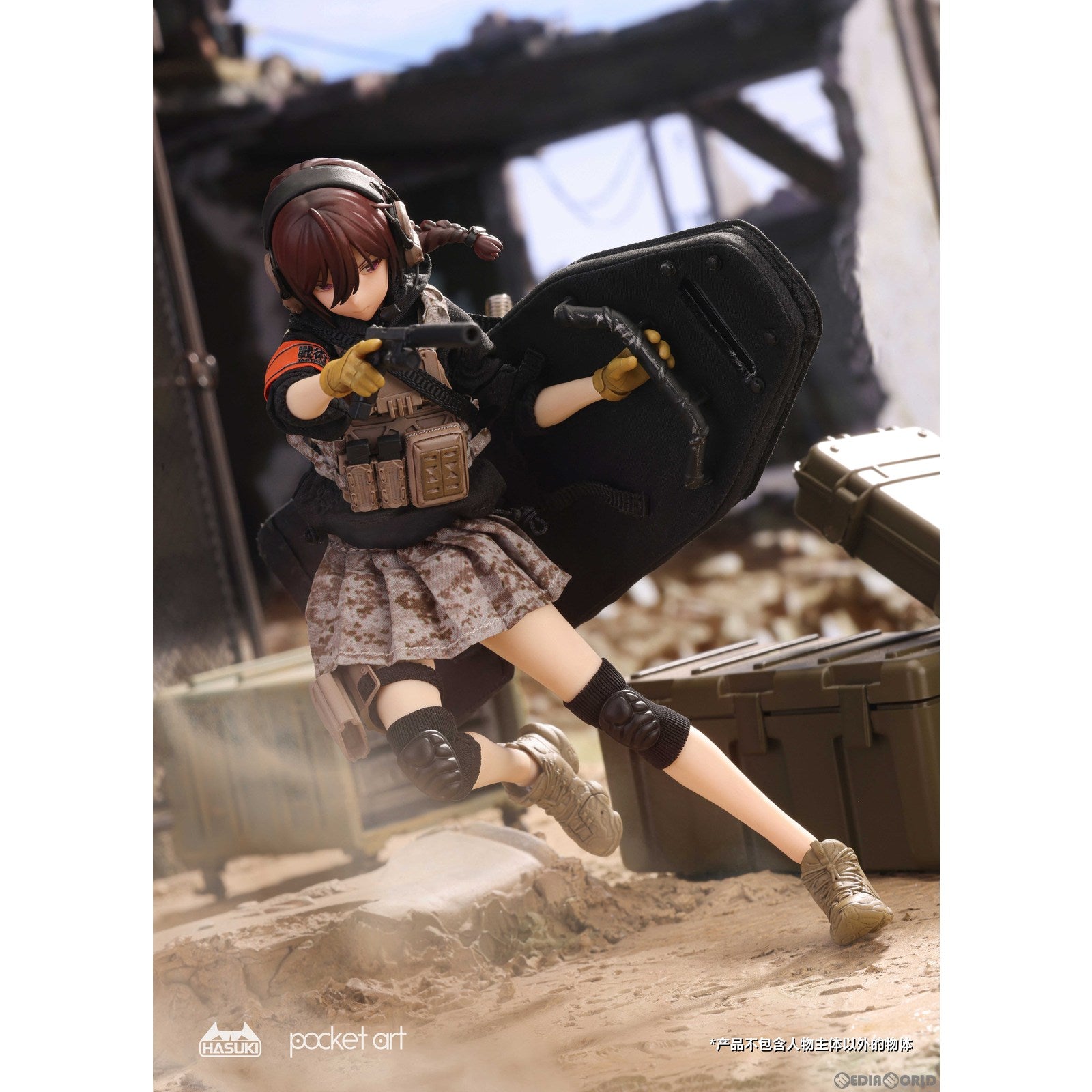 【中古即納】[FIG] POCKET ART SERIES PA004 卯月怜(うづきれい) 1/12 完成品 可動フィギュア HASUKI(ハスキ)(20240131)
