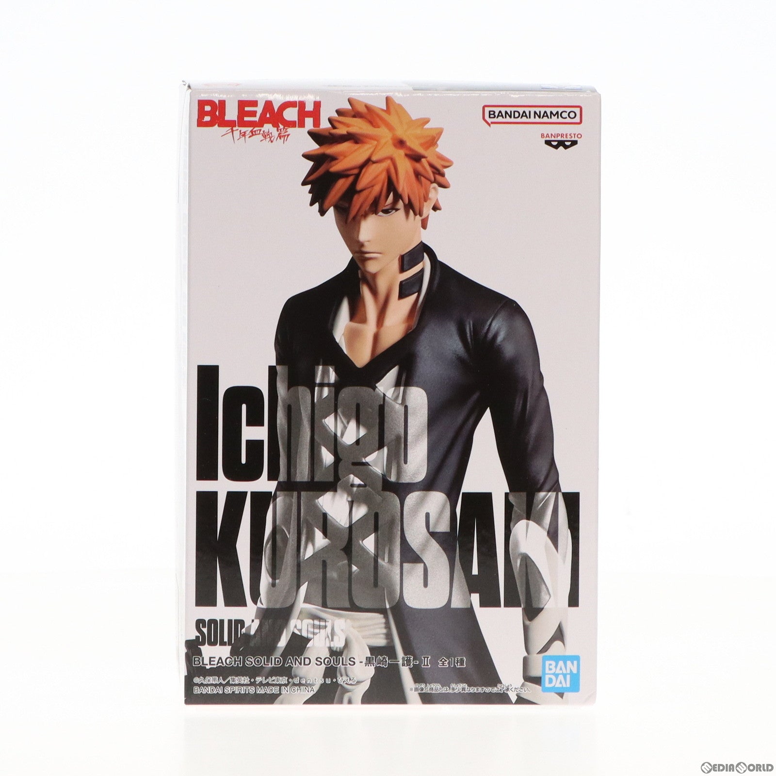 【中古即納】[FIG] 黒崎一護(くろさきいちご) BLEACH(ブリーチ) SOLID AND SOULS-黒崎一護-II フィギュア プライズ(2632812) バンプレスト(20230420)