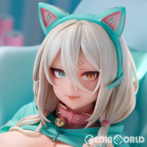 【中古即納】[FIG] アクリルキーチェーン付属 ネコマタ巨乳ゲーマー シロ 通常版 1/6 完成品 フィギュア Lovely(ラブリー)(20231217)