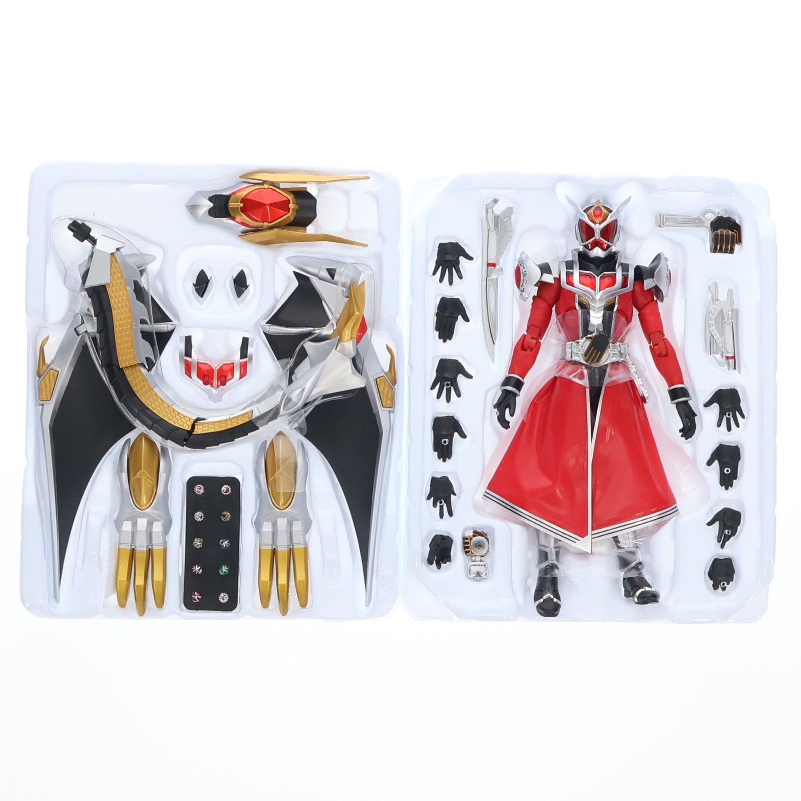 【中古即納】[FIG] 魂ウェブ商店限定 S.H.Figuarts(フィギュアーツ) 真骨彫製法 仮面ライダーウィザード フレイムドラゴン/オールドラゴン 完成品 可動フィギュア バンダイスピリッツ(20220916)