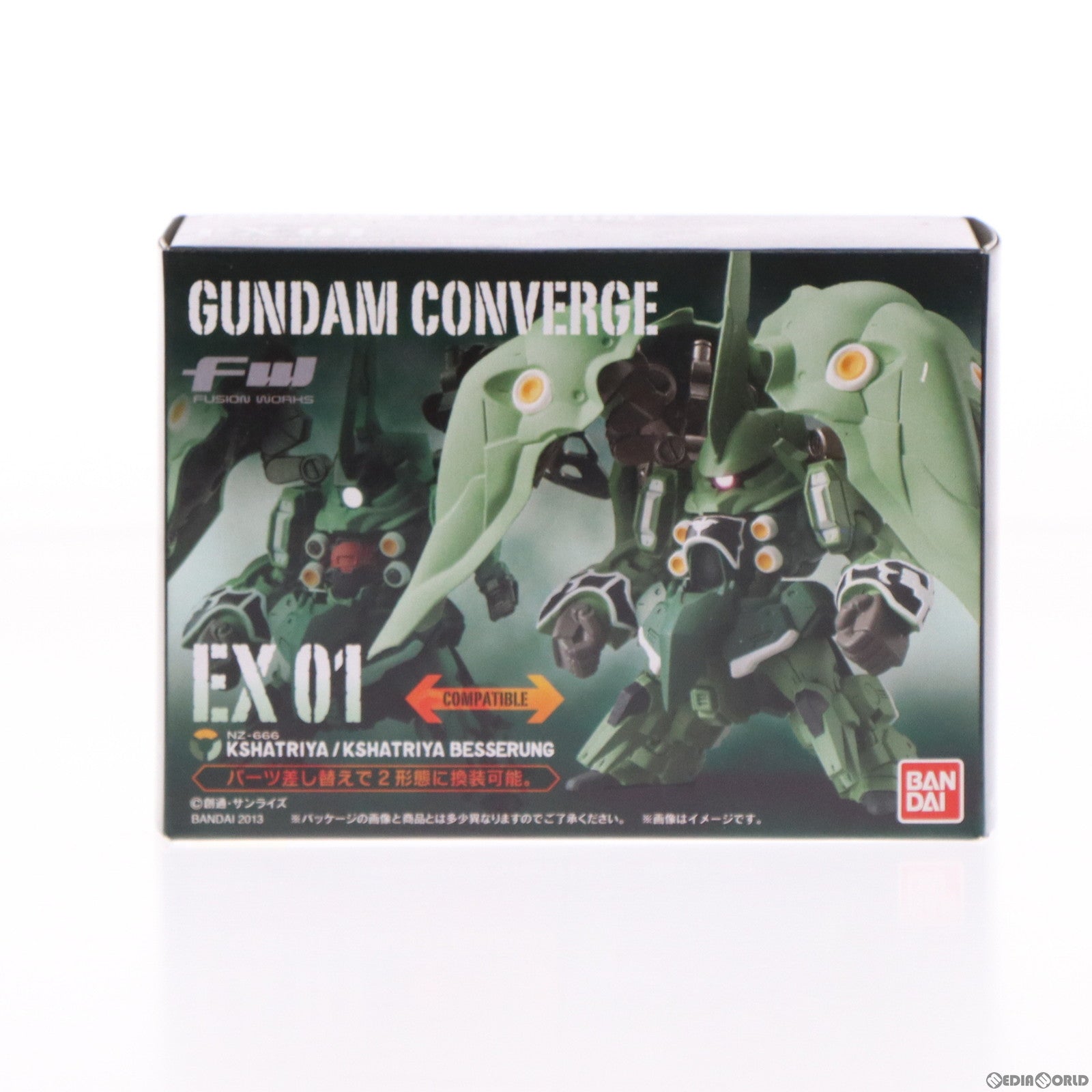 【中古即納】[FIG] (食玩) FW GUNDAM CONVERGE(ガンダムコンバージ) EX01 クシャトリヤ 機動戦士ガンダムUC(ユニコーン) フィギュア バンダイ(20131203)