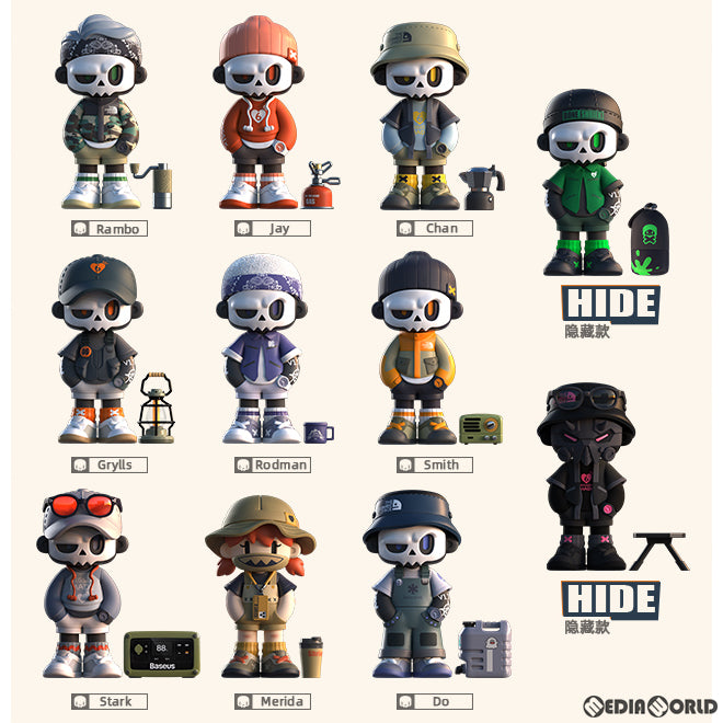 【新品即納】[BOX][FIG] MR.BONE(ミスターボーン) キャンプシリーズ トレーディングフィギュア(9個) MY OWN CULTURE(20230630)