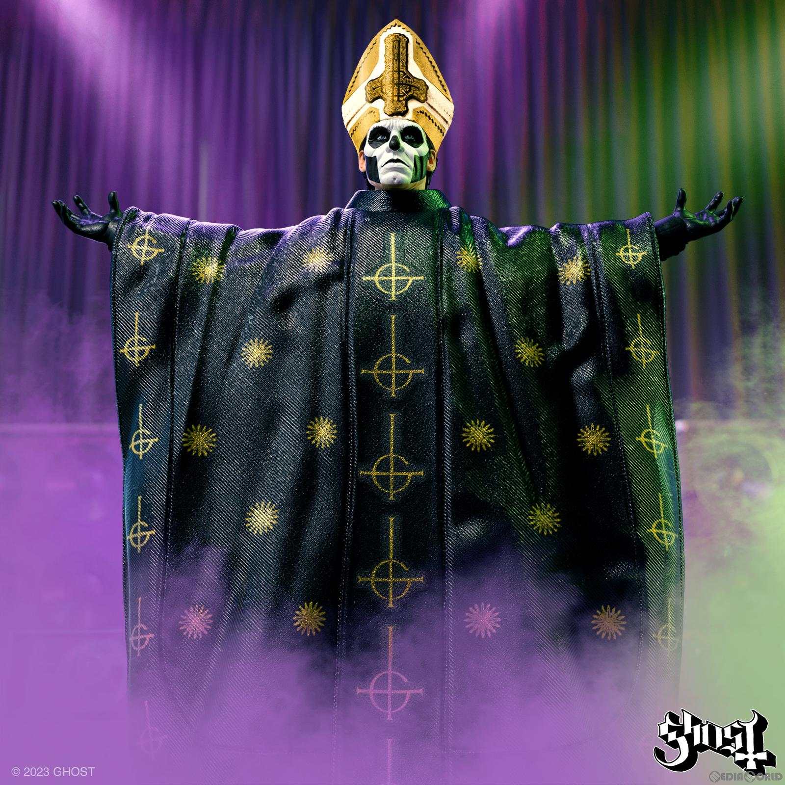 【新品即納】[FIG] Ghost(ゴースト) パパ・エメリトゥス III世 アルティメイト 7インチ アクションフィギュア スーパー7(20240229)