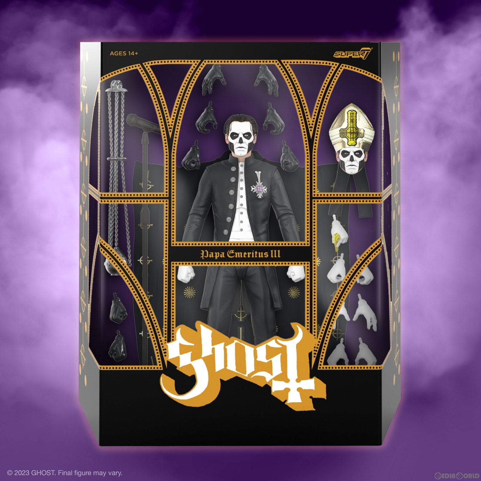 【新品即納】[FIG] Ghost(ゴースト) パパ・エメリトゥス III世 アルティメイト 7インチ アクションフィギュア スーパー7(20240229)