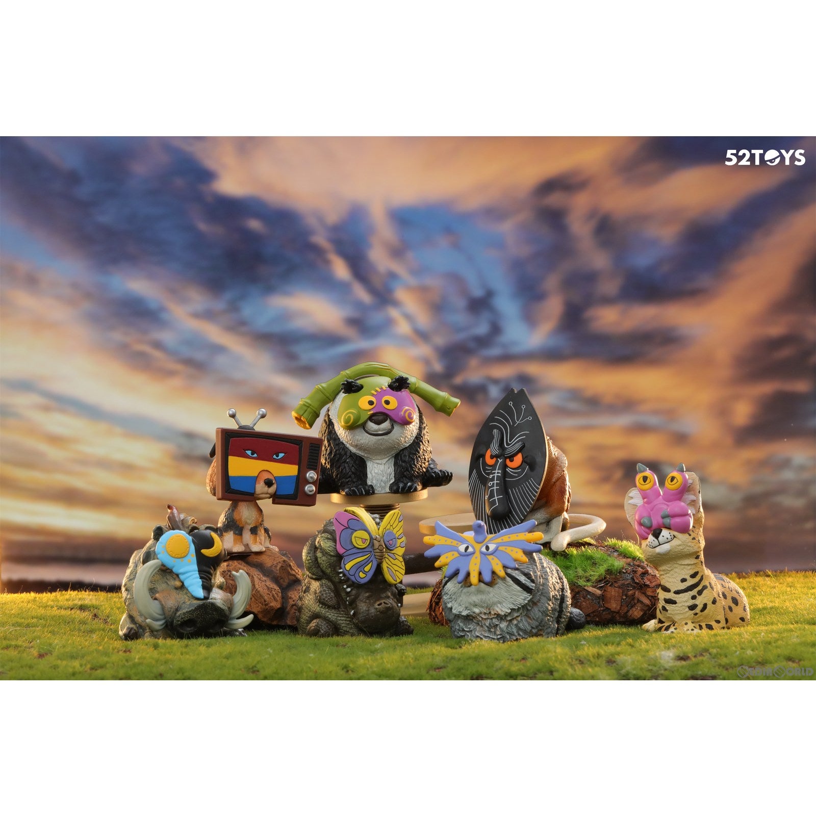 【新品即納】[BOX][FIG] BLINDBOX STARING MARATHON Mask Partyシリーズ トレーディングフィギュア(6個) 52Toys(20230909)