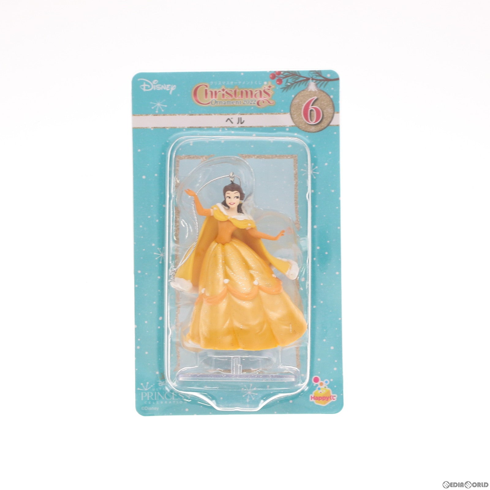 【中古即納】[FIG] オーナメント賞 ベル オーナメント ディズニープリンセス シリーズ ディズニー クリスマスオーナメントくじ 2021 フィギュア プライズ サニーサイドアップ(20221112)