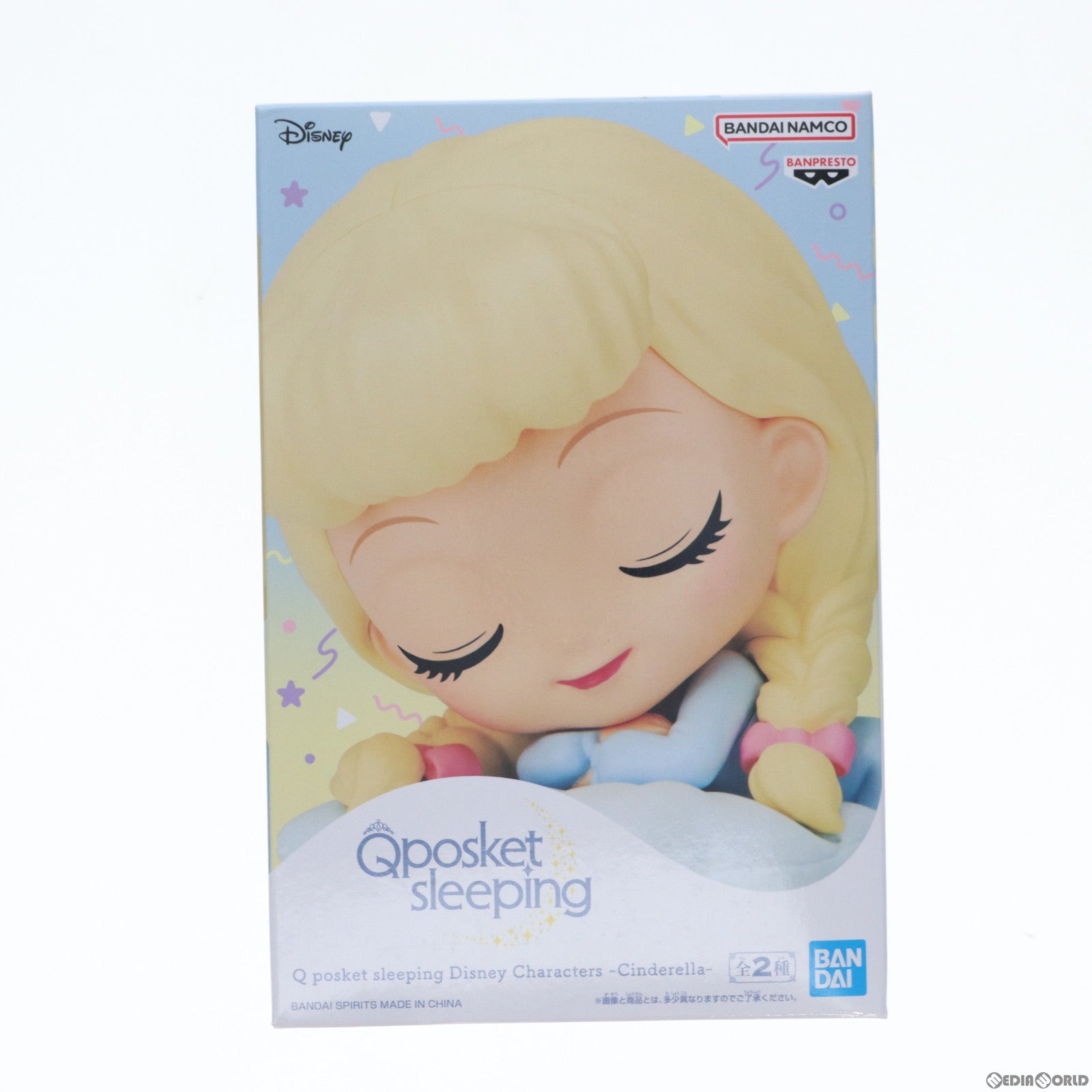 【中古即納】[FIG] シンデレラ B(クッションブルー) Q posket sleeping Disney Characters -Cinderella- フィギュア プライズ(2631215) バンプレスト(20230531)