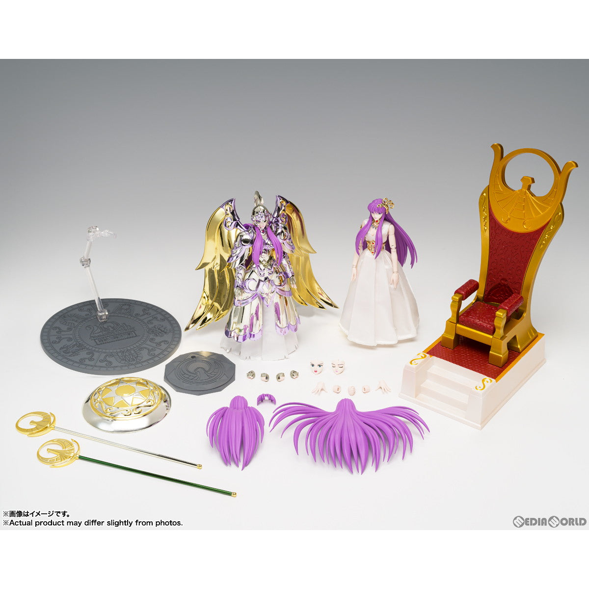 【新品即納】[FIG] 聖闘士聖衣神話EX 女神アテナ&城戸沙織(きどさおり) -ディバインサーガプレミアムセット- 聖闘士星矢 完成品 可動フィギュア バンダイスピリッツ(20231223)