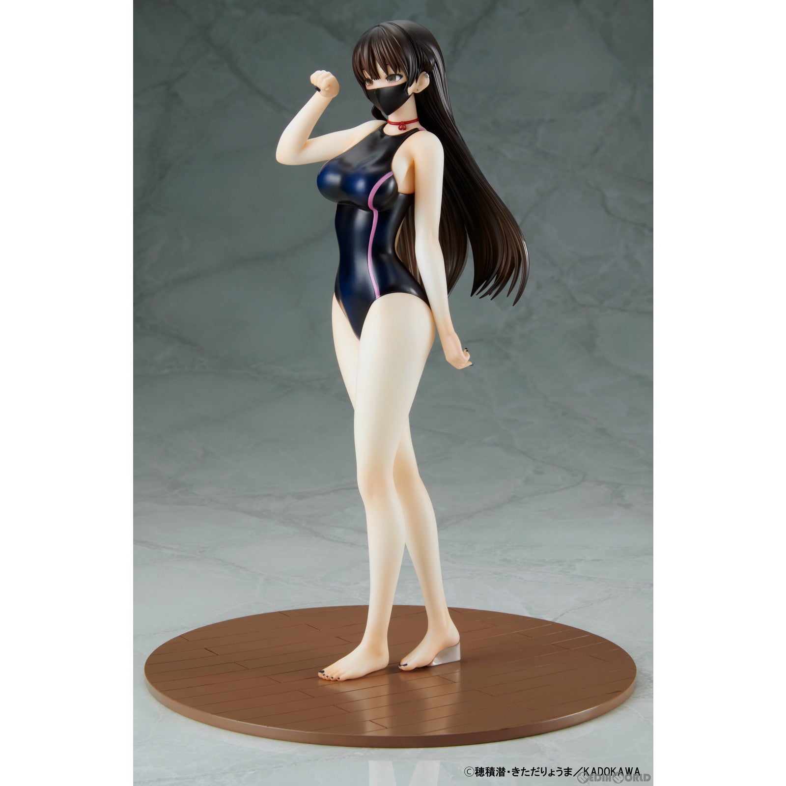 【新品即納】[FIG] 此方(こなた) 『競泳水着&猫ランジェリー』コスチュームセット 見知らぬ女子高生に監禁された漫画家の話 1/6 完成品 フィギュア 回天堂(20240430)