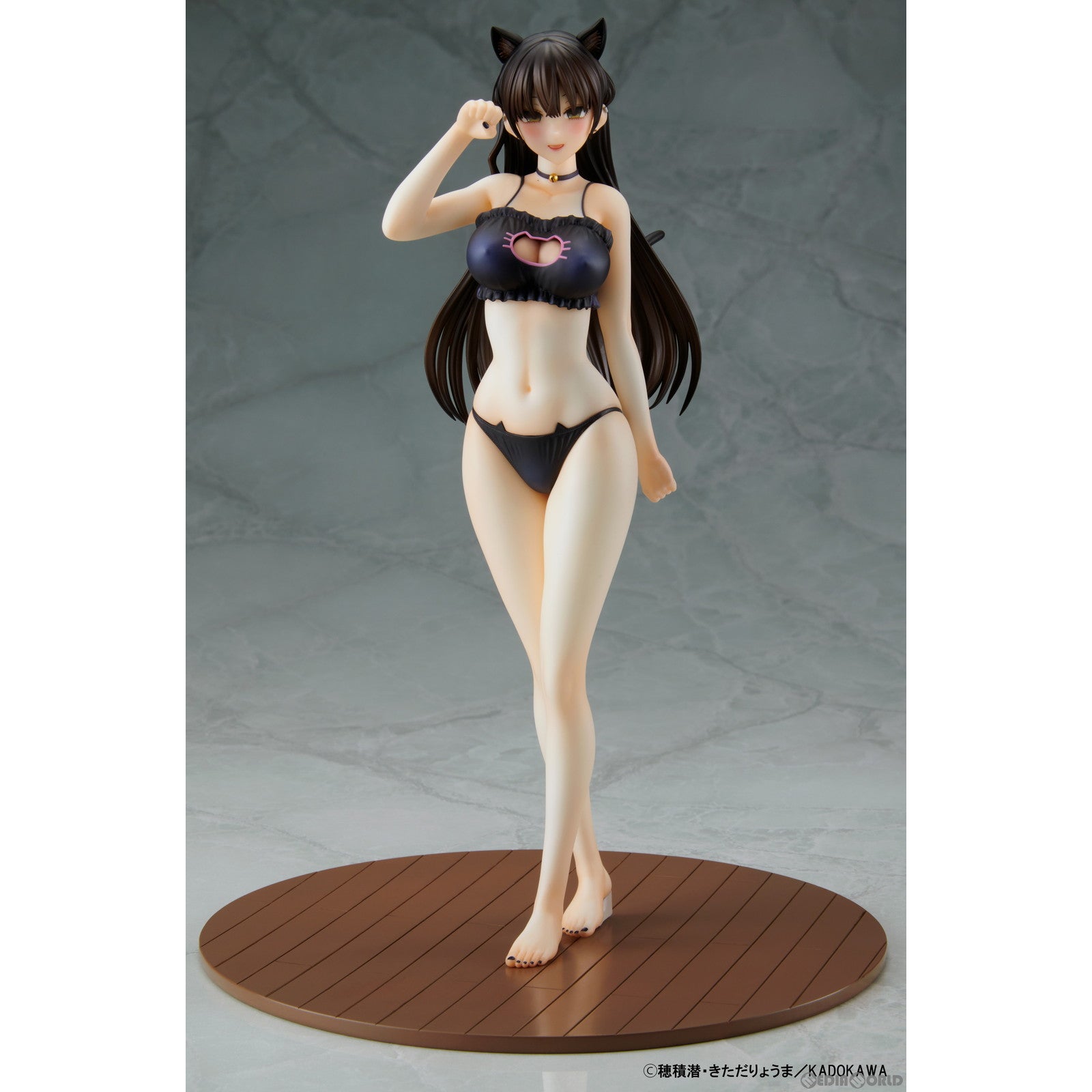 【新品即納】[FIG] 此方(こなた) 『競泳水着&猫ランジェリー』コスチュームセット 見知らぬ女子高生に監禁された漫画家の話 1/6 完成品 フィギュア 回天堂(20240430)