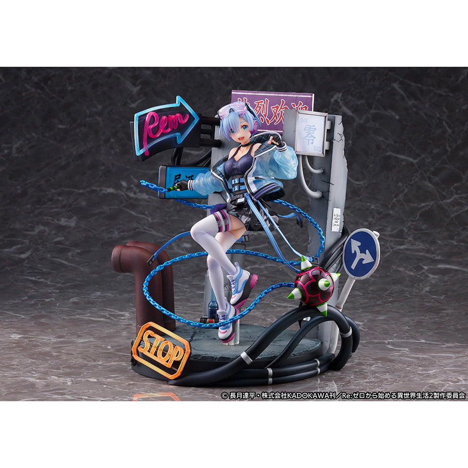 【中古即納】[FIG] 単体購入特典付属 レム -Neon City Ver.- SHIBUYA SCRAMBLE FIGURE Re:ゼロから始める異世界生活 1/7 完成品 フィギュア eStream Store&Amazon限定 eStream/アルファサテライト(20220630)