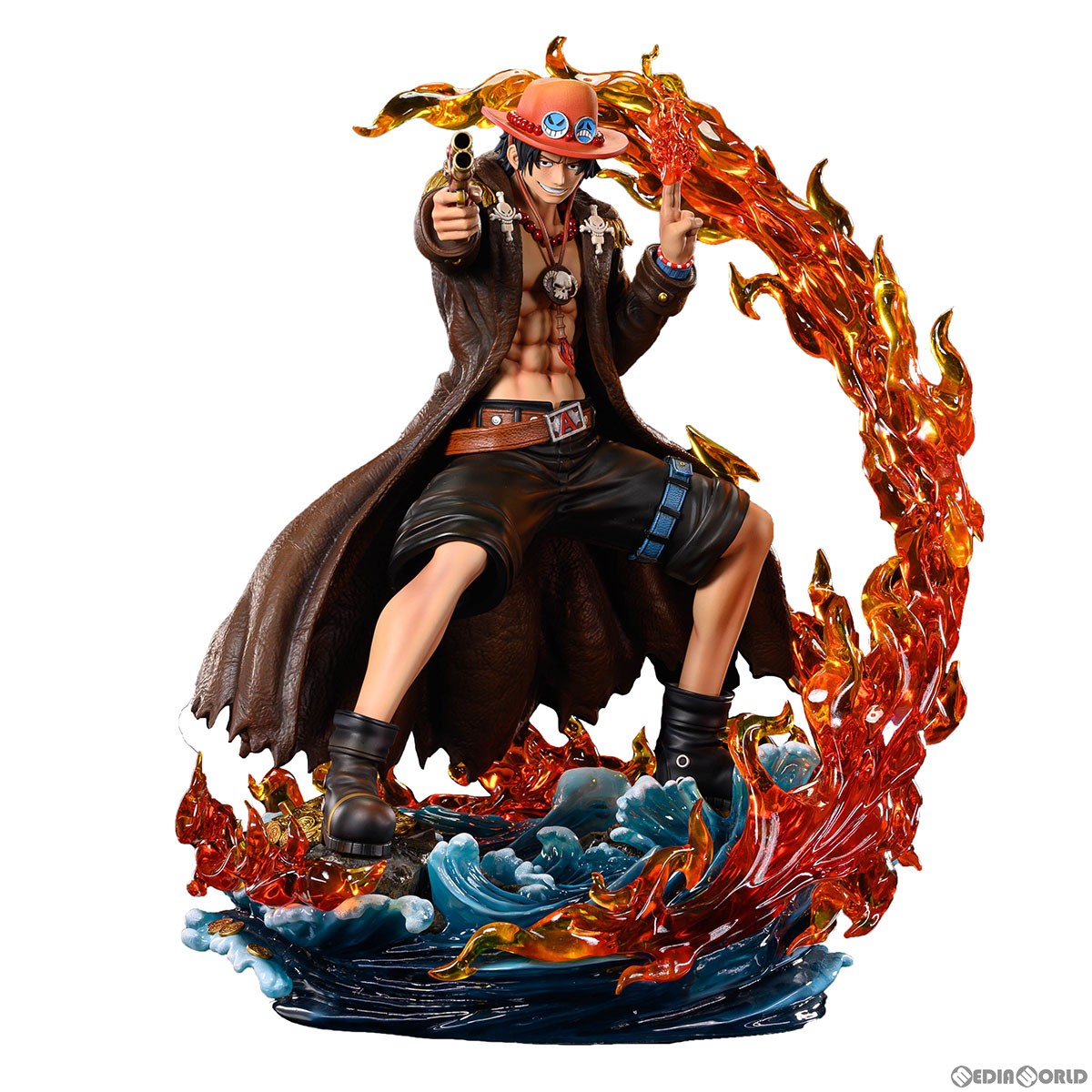 【新品即納】[FIG] ワンピース ログコレクション 大型スタチューシリーズ ポートガス・D・エース ONE PIECE 1/4 完成品 フィギュア プレックス(20240128)