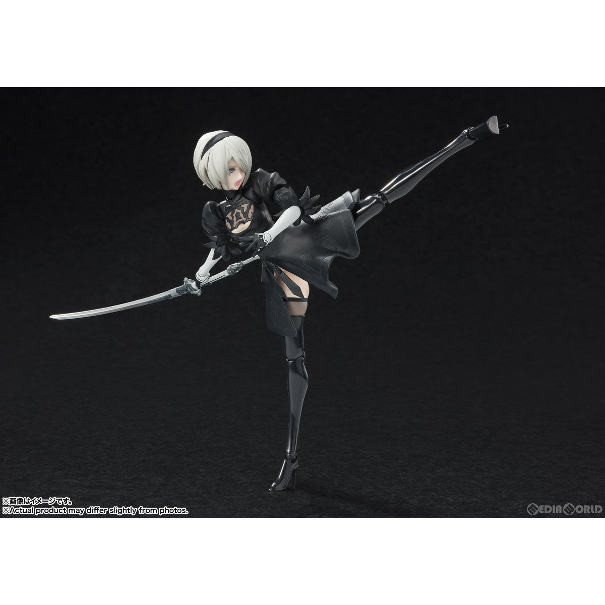 【新品即納】[FIG] S.H.Figuarts(フィギュアーツ) 2B NieR:Automata(ニーア オートマタ) 完成品 可動フィギュア バンダイスピリッツ(20240120)