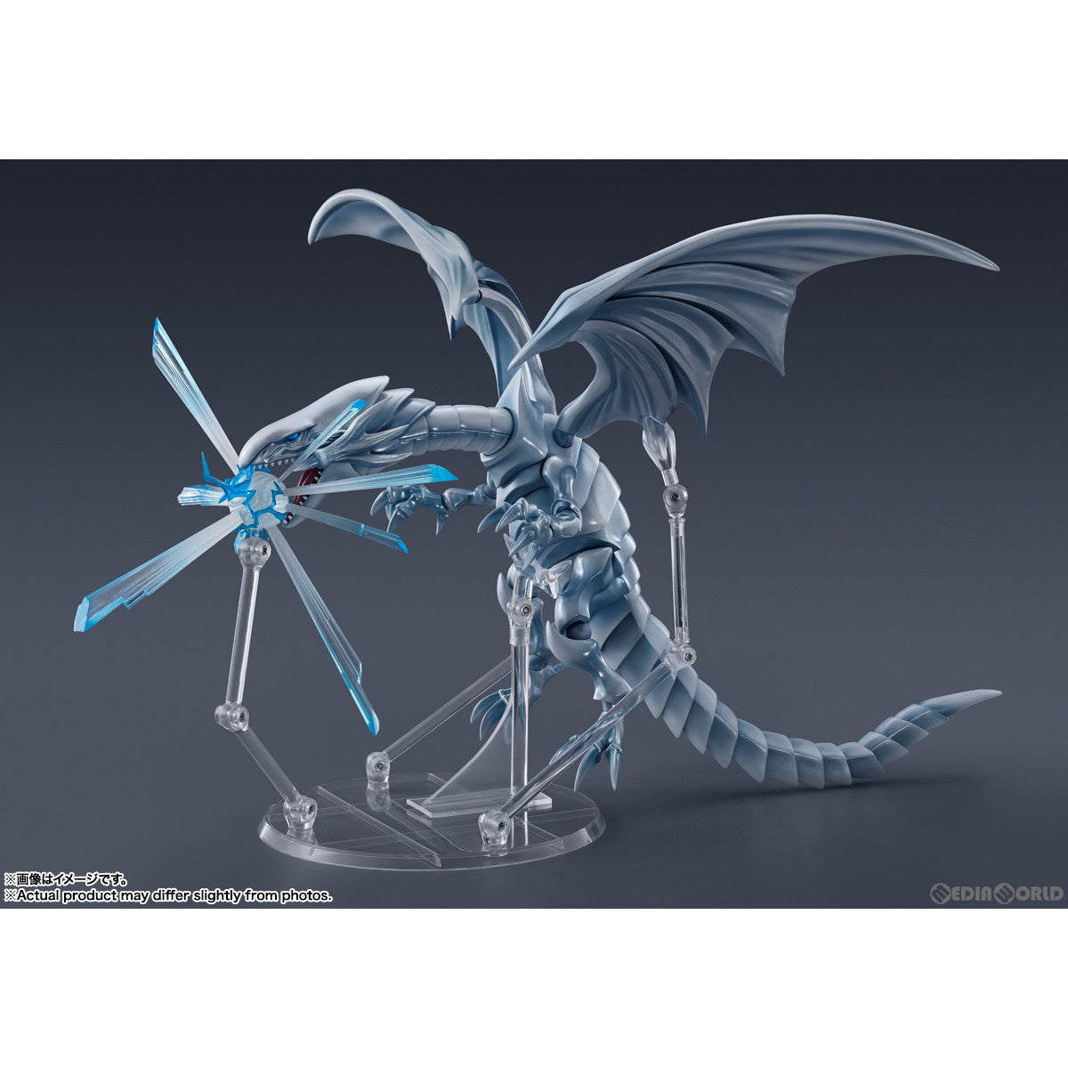 【中古即納】[FIG] S.H.MonsterArts(モンスターアーツ) 青眼の白龍(ブルーアイズ・ホワイト・ドラゴン) 遊☆戯☆王デュエルモンスターズ 完成品 可動フィギュア バンダイスピリッツ(20231228)