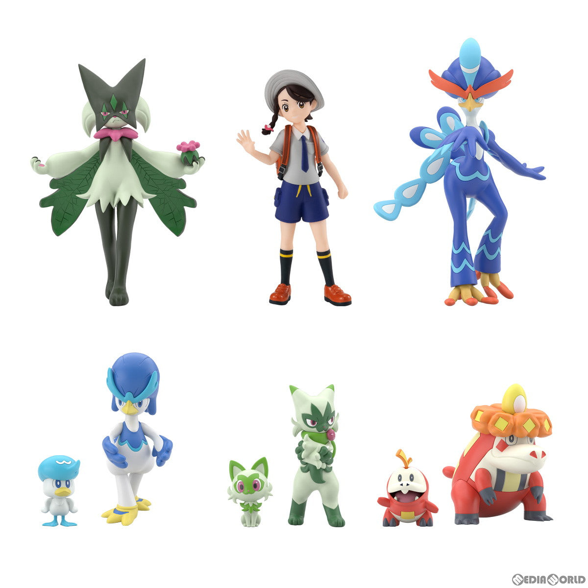 【新品即納】[BOX][FIG] (食玩) ポケモンスケールワールド パルデア地方 ポケットモンスター 1/20 フィギュア(10個) バンダイ(20231225)