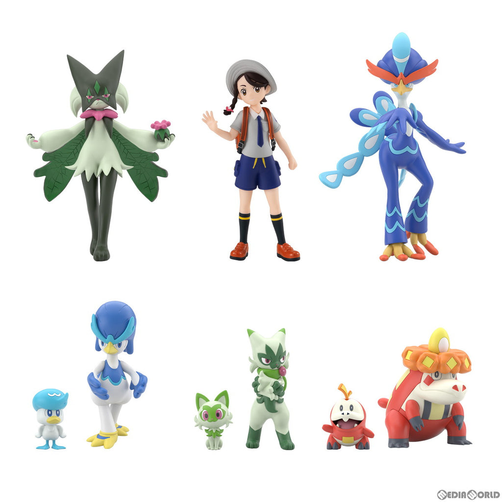 【新品】【お取り寄せ】[BOX][FIG](食玩)ポケモンスケールワールド パルデア地方 ポケットモンスター 1/20 フィギュア(10個)  バンダイ(20231225)