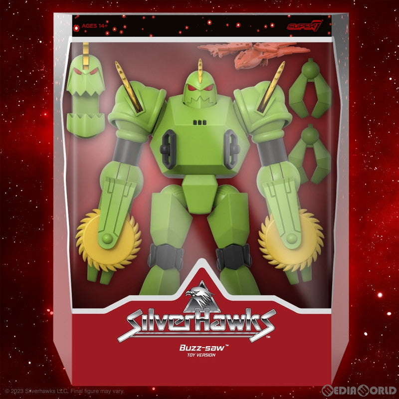 【新品即納】[FIG] バズソウ シルバーホークス アルティメイト 9インチ アクションフィギュア 1980's レトロトイ ver スーパー7(20240531)