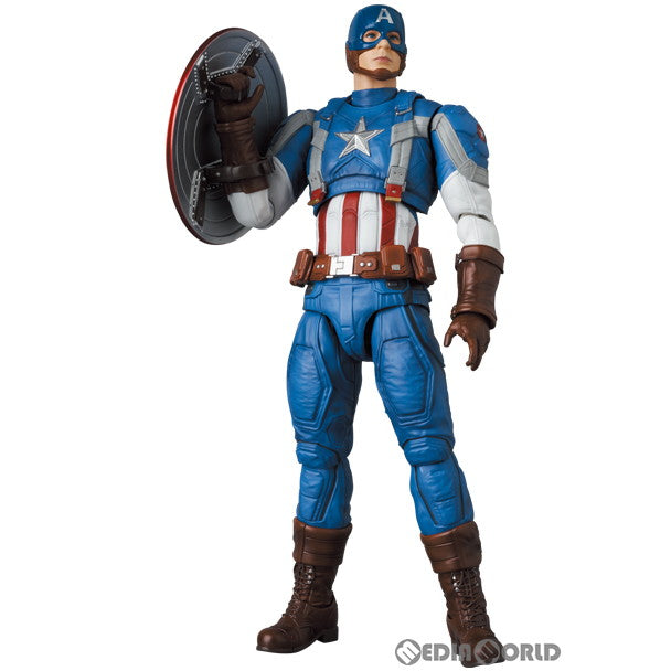 【中古即納】[FIG] マフェックス No.220 MAFEX CAPTAIN AMERICA(Classic Suit)(キャプテン・アメリカ クラシックスーツ) キャプテン・アメリカ/ウィンター・ソルジャー 完成品 可動フィギュア メディコム・トイ(20240831)