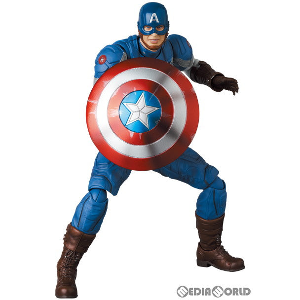 【中古即納】[FIG] マフェックス No.220 MAFEX CAPTAIN AMERICA(Classic Suit)(キャプテン・アメリカ クラシックスーツ) キャプテン・アメリカ/ウィンター・ソルジャー 完成品 可動フィギュア メディコム・トイ(20240831)