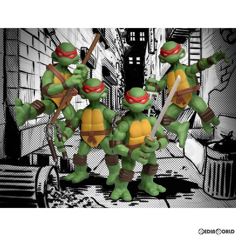 【新品即納】[FIG] 5ポイント プラス タートルズ アクションフィギュア セット TMNT ティーンエイジ・ミュータント・ニンジャ・タートルズ メズコトイズ(20240430)