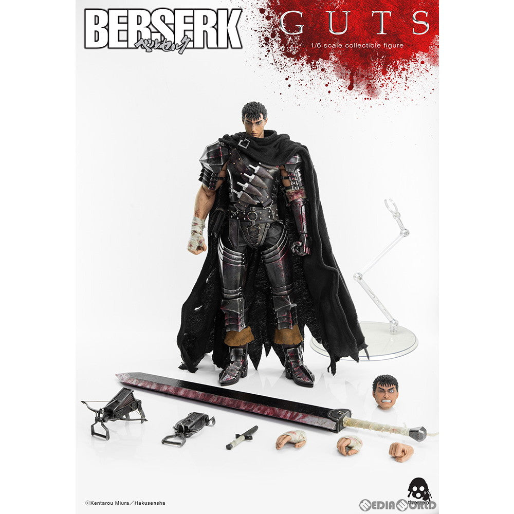 【新品即納】[FIG] (再々販) Guts(Black Swordsman) (ガッツ(黒い剣士)) ベルセルク 1/6 完成品 可動フィギュア threezero(スリーゼロ) /グッドスマイルカンパニー(20240209)