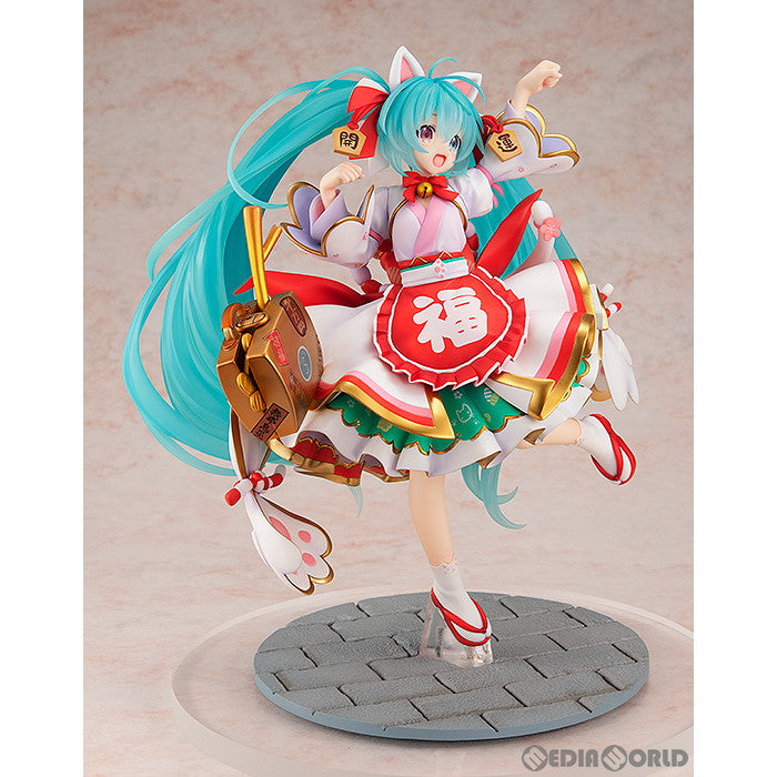 【中古即納】[FIG] 初音ミク 招きミクver. キャラクター・ボーカル・シリーズ01 初音ミク 1/7 完成品 フィギュア KADOKAWA(カドカワ)/グッドスマイルカンパニー(20240331)