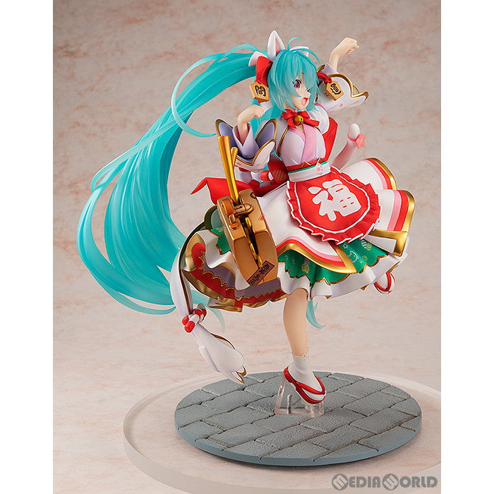 【中古即納】[FIG] 初音ミク 招きミクver. キャラクター・ボーカル・シリーズ01 初音ミク 1/7 完成品 フィギュア KADOKAWA(カドカワ)/グッドスマイルカンパニー(20240331)