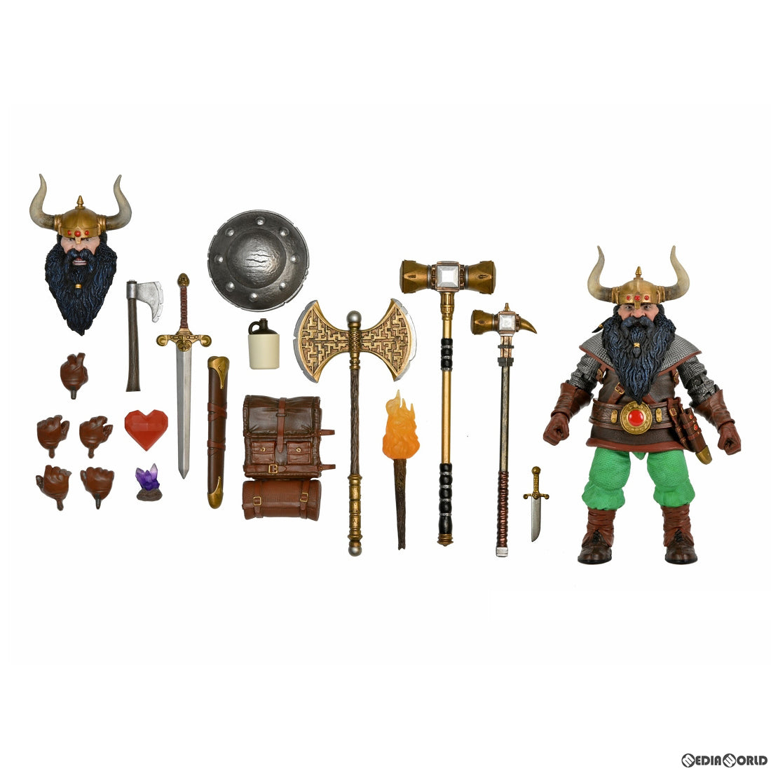 【新品即納】[FIG] エルクホーン・ザ・グッドドワーフ ダンジョンズ&ドラゴンズ アルティメット 7インチ アクションフィギュア ネカ(20240331)