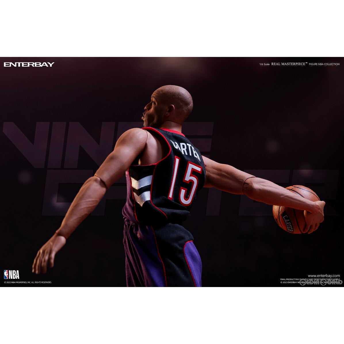 【新品即納】[FIG] リアルマスターピース NBAコレクション ヴィンス・カーター 1/6 コレクティブル フィギュア スペシャルエディション 完成品 可動フィギュア エンターベイ(20240331)