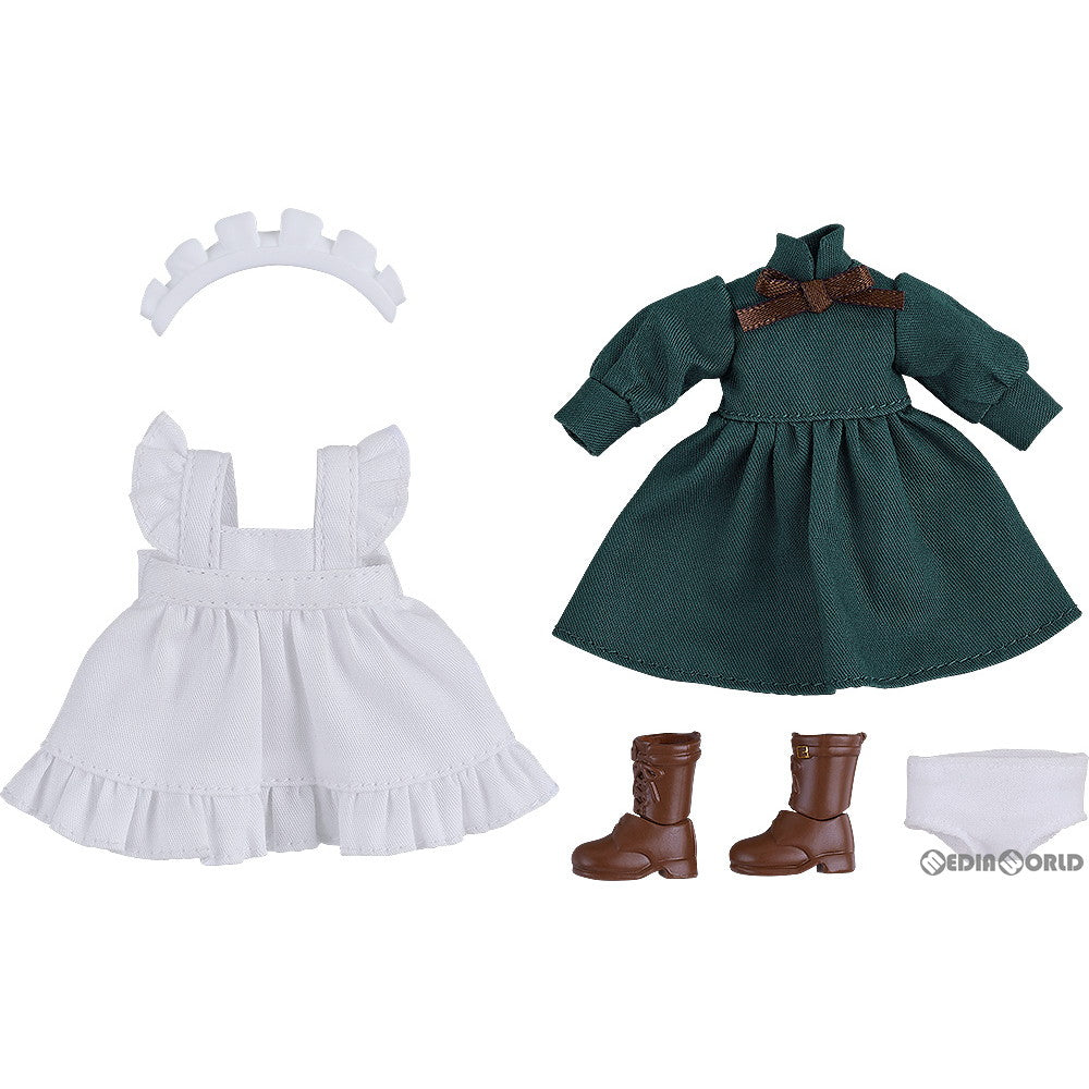【新品即納】[FIG] ねんどろいどどーる おしごとコーデ:メイド服 ロング(グリーン) フィギュア用アクセサリ グッドスマイルカンパニー(20240316)