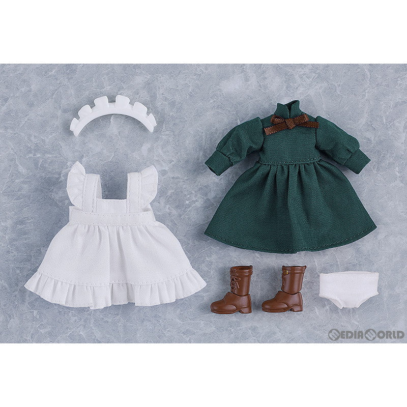 【新品即納】[FIG] ねんどろいどどーる おしごとコーデ:メイド服 ロング(グリーン) フィギュア用アクセサリ グッドスマイルカンパニー(20240316)