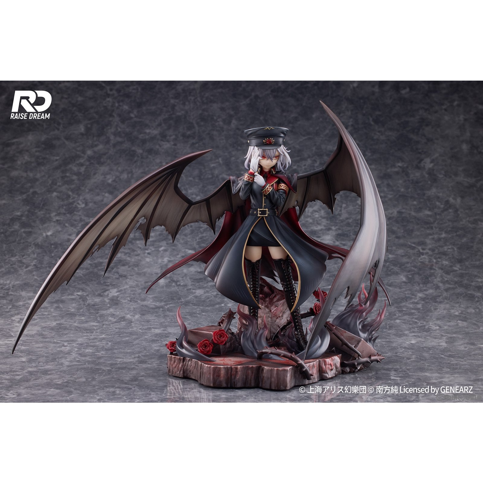 【新品即納】[FIG] タペストリー付属 レミリア・スカーレット 軍服Ver. イラストby南方純 東方Project 1/6 完成品 フィギュア RaiseDream(ライズドリーム)(20250331)