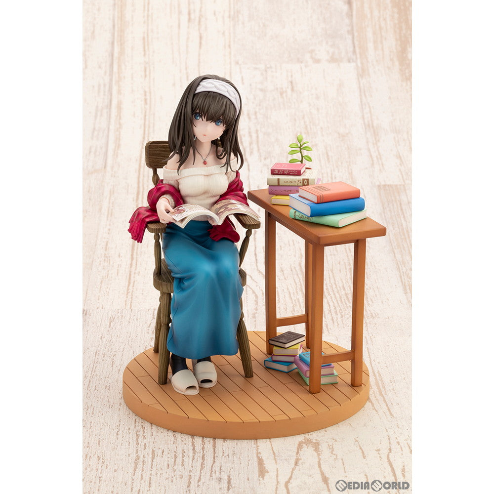 【中古即納】[FIG] 鷺沢文香-off stage-(さぎさわふみか) アイドルマスター シンデレラガールズ 1/8 完成品 フィギュア(PV035) コトブキヤ(20240426)