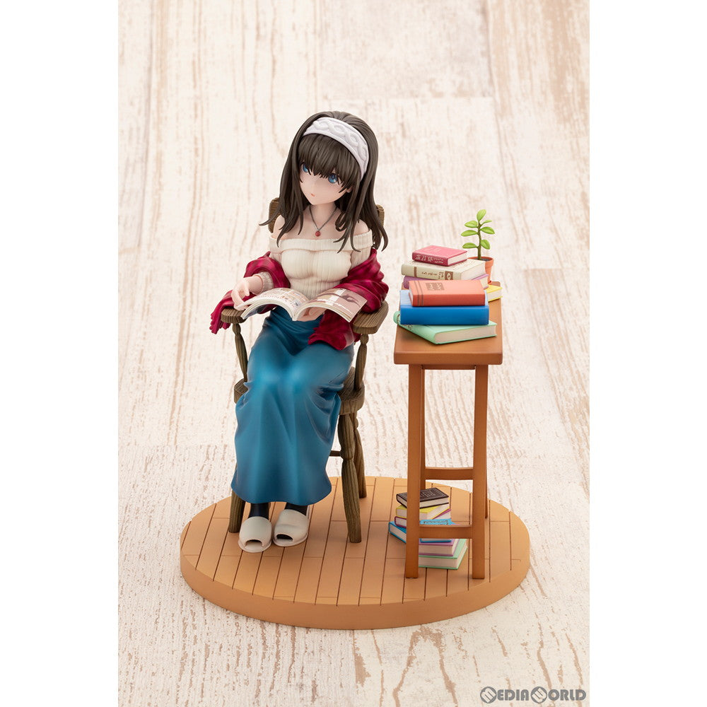 【中古即納】[FIG] 鷺沢文香-off stage-(さぎさわふみか) アイドルマスター シンデレラガールズ 1/8 完成品 フィギュア(PV035) コトブキヤ(20240426)