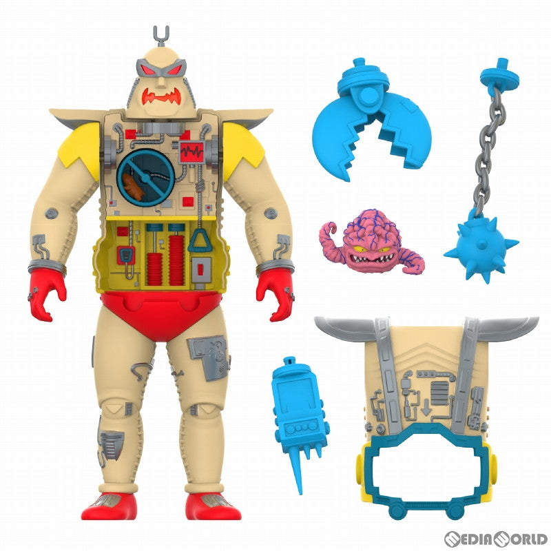 【新品即納】[FIG] スーパーサイボーグ クランゲ with アンドロイドボディ TMNT ティーンエイジ・ミュータント・ニンジャ・タートルズ 完成品 可動フィギュア スーパー7(20240331)