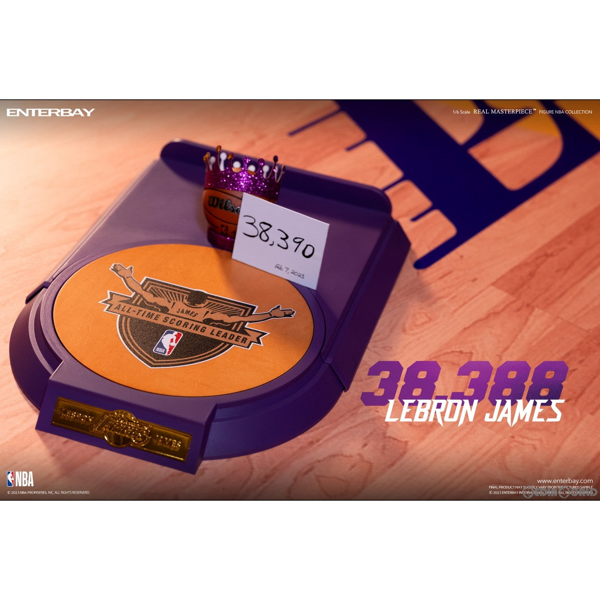 【新品即納】[FIG] リアルマスターピース NBAコレクション レブロン・ジェームズ 1/6 コレクティブル フィギュア スペシャルエディション 完成品 可動フィギュア エンターベイ(20240331)