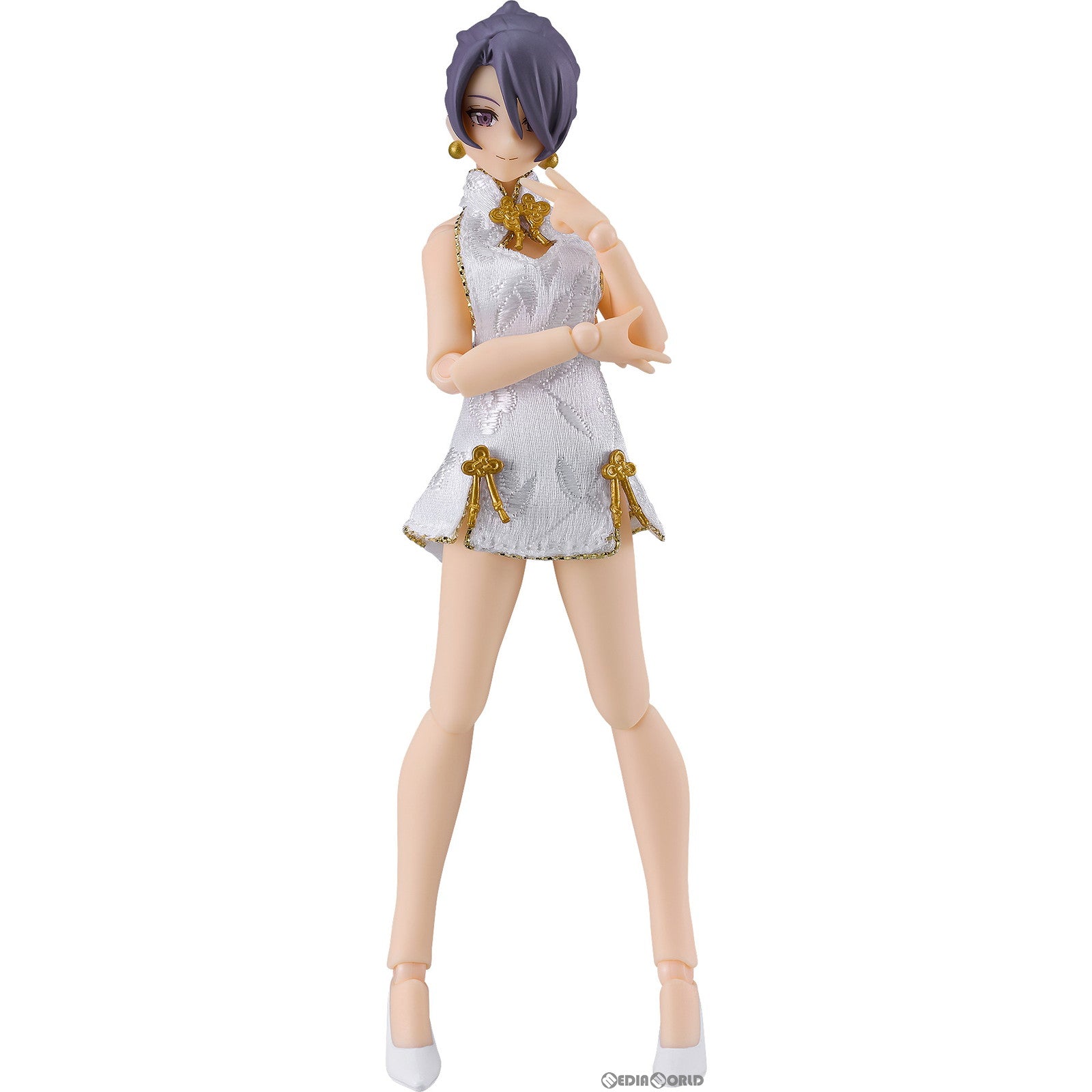 【中古即納】[FIG] figma(フィグマ) 569b 女性body(ミカ) with ミニスカートチャイナワンピコーデ(ホワイト) figma Styles(フィグマ スタイルズ) 完成品 可動フィギュア マックスファクトリー/グッドスマイルカンパニー(20240612)