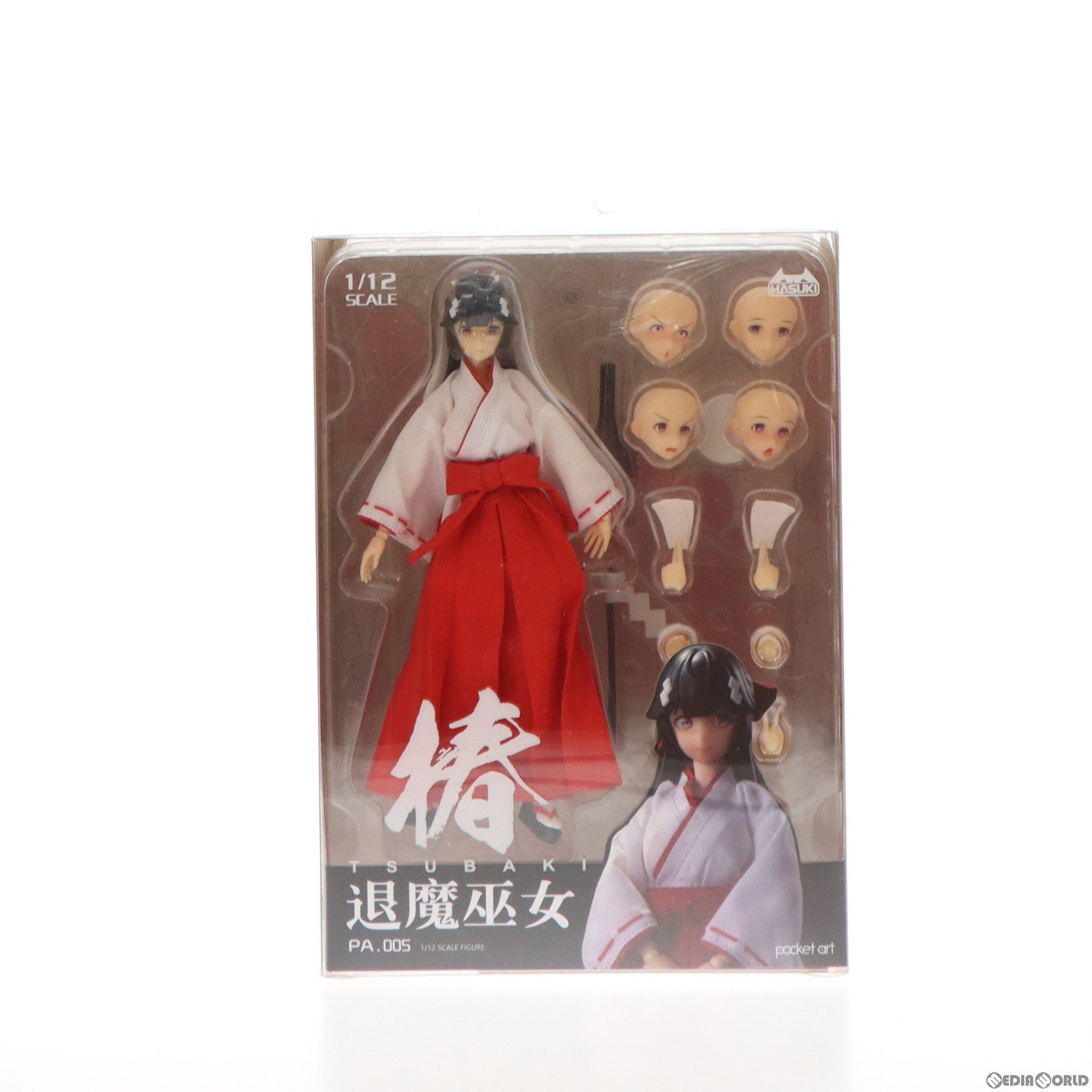 【中古即納】[FIG] POCKET ART SERIES PA005 退魔巫女 椿(つばき) 1/12 完成品 可動フィギュア HASUKI(ハスキ)(20240323)