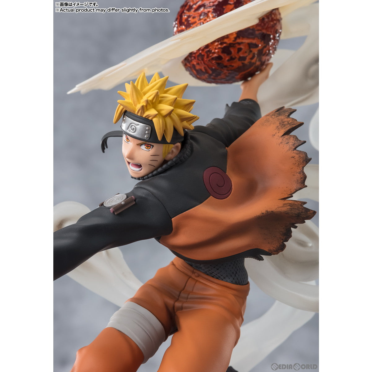 【中古即納】[FIG] フィギュアーツZERO [超激戦]うずまきナルト-仙法・熔遁螺旋手裏剣- NARUTO-ナルト- 疾風伝 完成品 フィギュア バンダイスピリッツ(20240316)