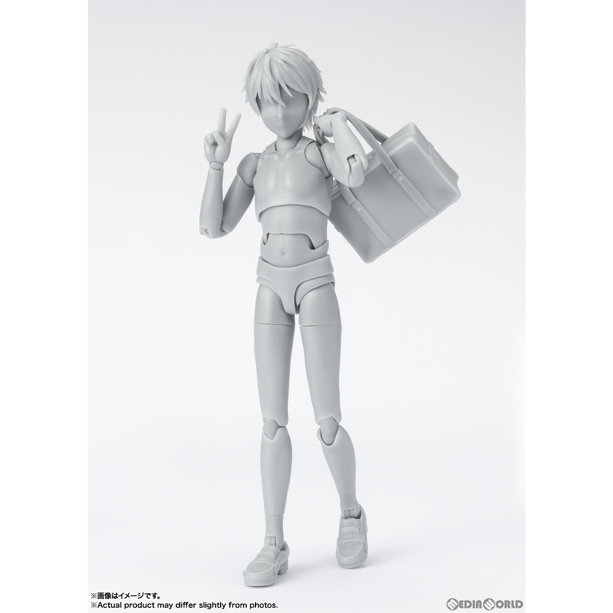 【新品即納】[FIG] S.H.Figuarts(フィギュアーツ) ボディくん -スクールライフ- Edition DX SET(Gray Color Ver.) 完成品 可動フィギュア バンダイスピリッツ(20240316)