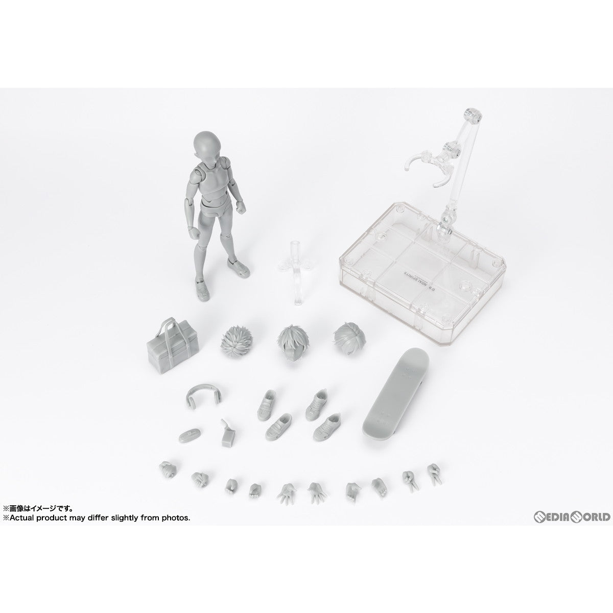 【新品即納】[FIG] S.H.Figuarts(フィギュアーツ) ボディくん -スクールライフ- Edition DX SET(Gray Color Ver.) 完成品 可動フィギュア バンダイスピリッツ(20240316)