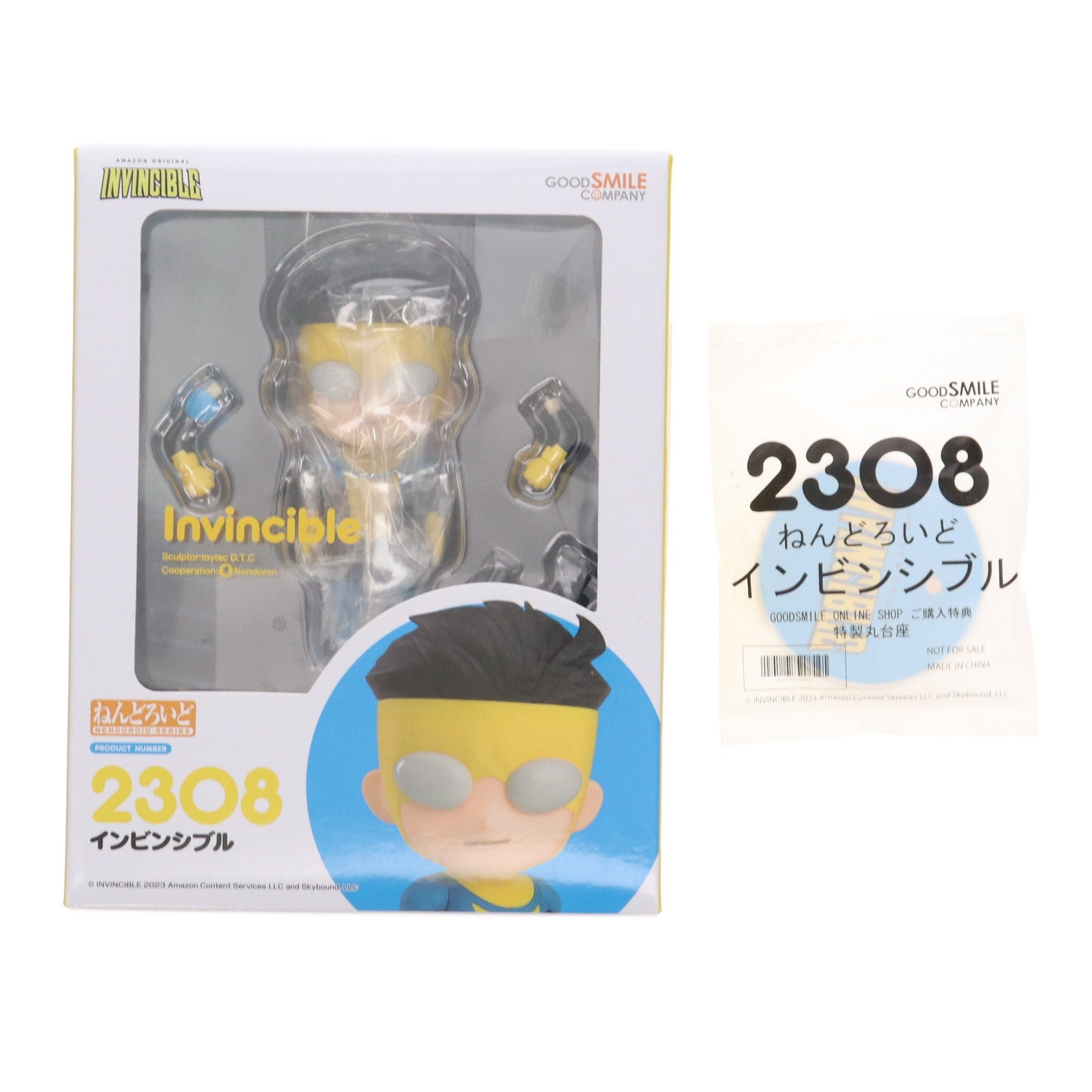 【中古即納】[FIG] GOODSMILE ONLINE SHOP購入特典付属 ねんどろいど 2308 インビンシブル インビンシブル ～無敵のヒーロー～ 完成品 可動フィギュア グッドスマイルカンパニー(20240420)