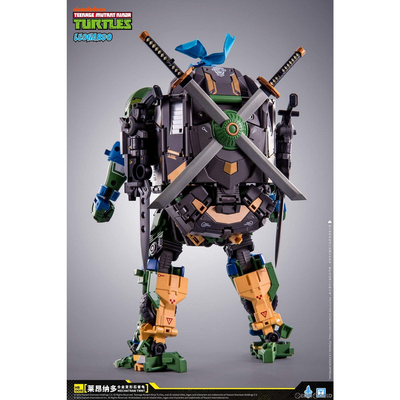 【新品即納】[FIG] HB0018 レオナルド ティーンエイジ・ミュータント・ニンジャ・タートルズ 合金変形玩具 完成品 可動フィギュア HEATBOYS(ヒートボーイズ) (20240908)