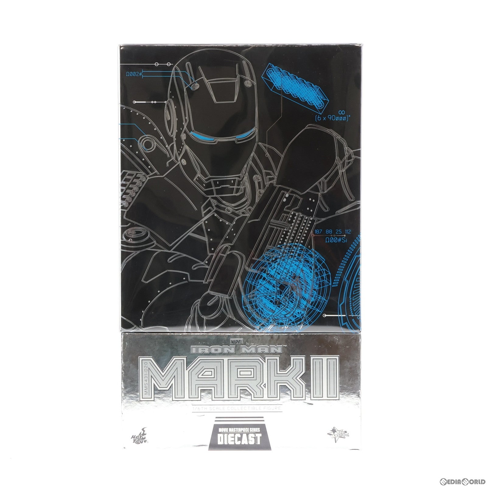 【中古即納】[FIG] ムービー・マスターピース DIECAST アイアンマン・マーク2 1/6 完成品 可動フィギュア(MMS431D20) ホットトイズ(20180726)