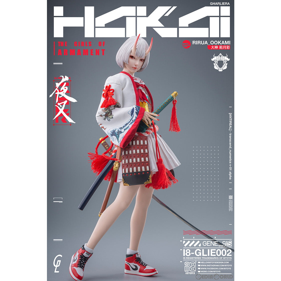 【中古即納】[FIG] I8TOYS×Gharliera THE GIRLS OF ARMAMENT(武装少女) I8-GLIE002 大神リルア(おおかみるりあ) 1/6 完成品 可動フィギュア i8TOYS(20250331)