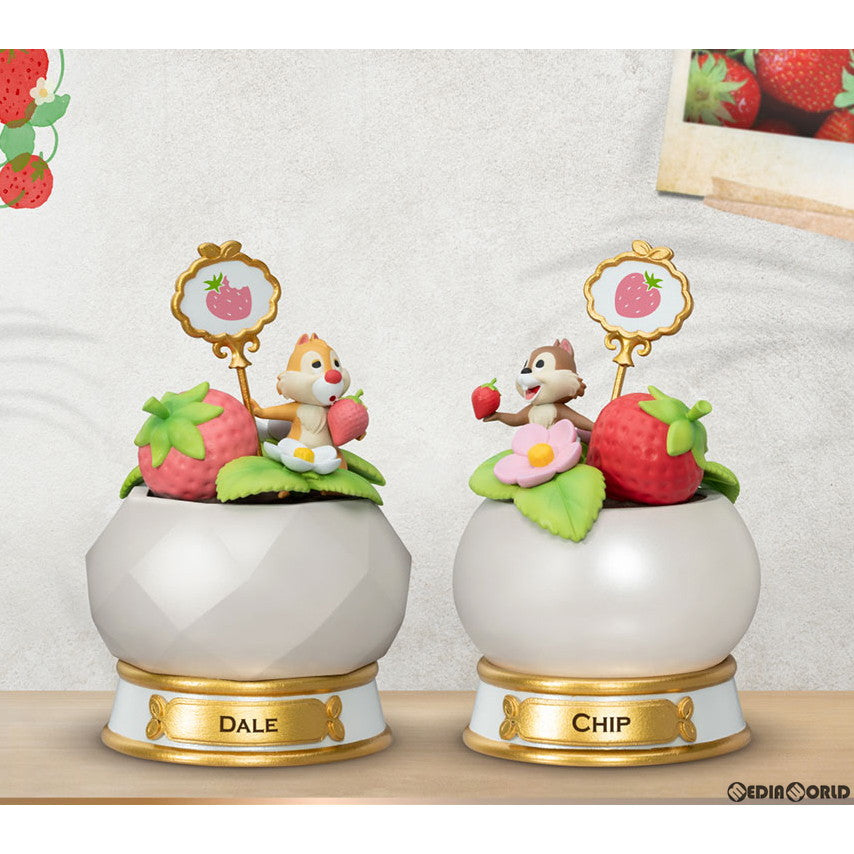 【新品即納】[FIG] ミニ・Dステージ #006SP ディズニー 「ポケット・プラント」シリーズ チップ&デール(ストロベリー版) 2体セット 完成品 フィギュア(MDS-006SP) Beast Kingdom(ビーストキングダム) /ホットトイズ(20240731)