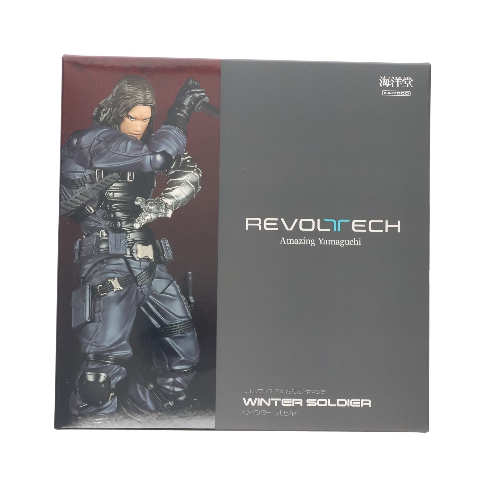 【新品即納】[FIG] リボルテック アメイジング・ヤマグチ ウインターソルジャー キャプテン・アメリカ:ウィンター・ソルジャー 完成品 可動フィギュア(NR026) 海洋堂(20240614)