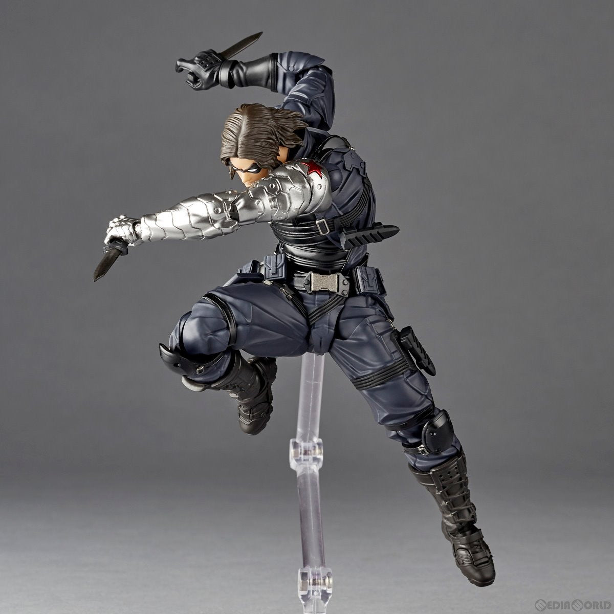 【新品即納】[FIG]リボルテック アメイジング・ヤマグチ ウインターソルジャー キャプテン・アメリカ:ウィンター・ソルジャー 完成品 可動フィギュア(NR026) 海洋堂(20240614)