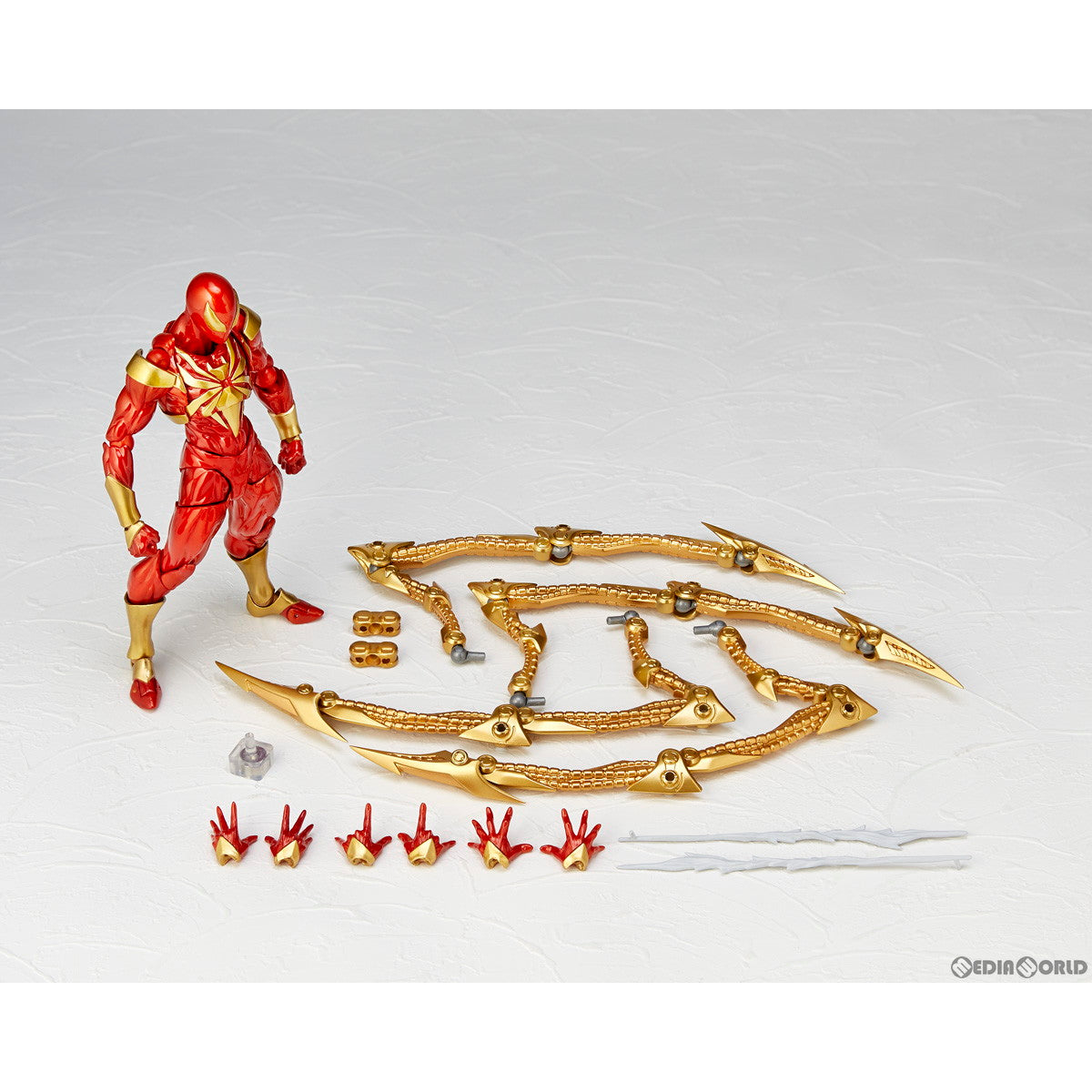 【中古即納】[FIG] (再販) リボルテック アメイジング・ヤマグチ アイアン・スパイダー アルティメットスパイダーマン 完成品 可動フィギュア(NR030) 海洋堂/ケンエレファント(20240524)